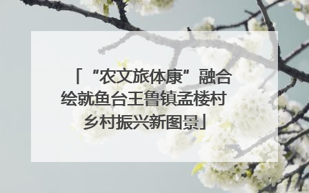 “农文旅体康”融合绘就鱼台王鲁镇孟楼村乡村振兴新图景