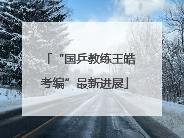 “国乒教练王皓考编”最新进展
