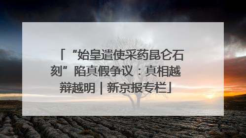 “始皇遣使采药昆仑石刻”陷真假争议：真相越辩越明｜新京报专栏