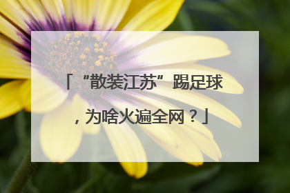 “散装江苏”踢足球，为啥火遍全网？