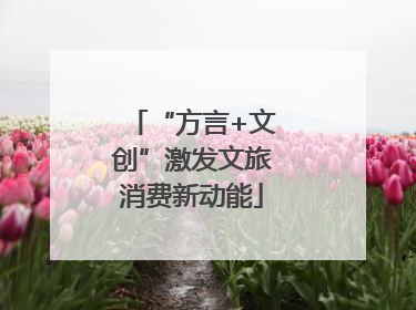 “方言+文创”激发文旅消费新动能