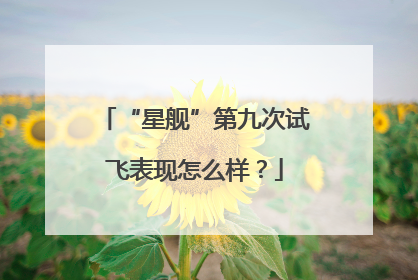 “星舰”第九次试飞表现怎么样？