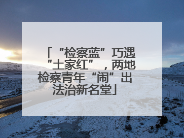 “检察蓝”巧遇“土家红”，两地检察青年“闹”出法治新名堂