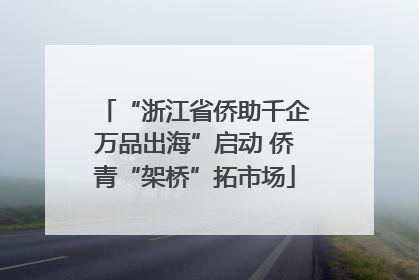 “浙江省侨助千企万品出海”启动 侨青“架桥”拓市场