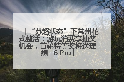 “苏超状态”下常州花式整活：游玩消费享抽奖机会，首轮特等奖将送理想 L6 Pro