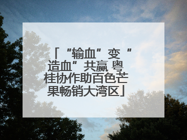 “输血”变“造血”共赢 粤桂协作助百色芒果畅销大湾区