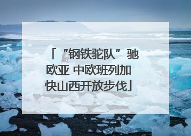 “钢铁驼队”驰欧亚 中欧班列加快山西开放步伐
