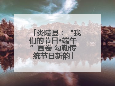 炎陵县：“我们的节日•端午”画卷 勾勒传统节日新韵