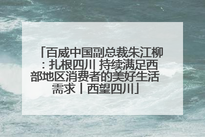 百威中国副总裁朱江柳：扎根四川 持续满足西部地区消费者的美好生活需求丨西望四川
