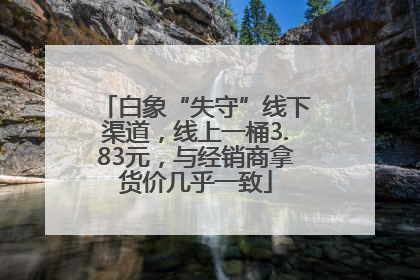 白象“失守”线下渠道，线上一桶3.83元，与经销商拿货价几乎一致