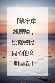 筑牢岸线屏障，绘就警民同心的文明画卷
