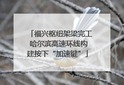 福兴枢纽架梁完工 哈尔滨高速环线构建按下“加速键”