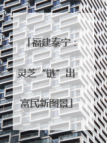 福建泰宁：灵芝“链”出富民新图景