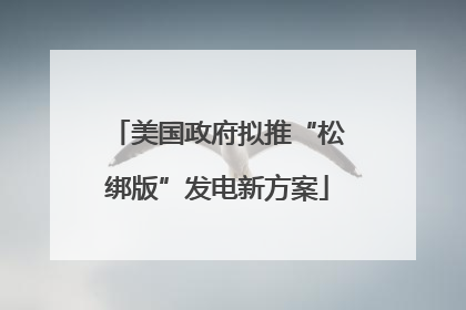 美国政府拟推“松绑版”发电新方案
