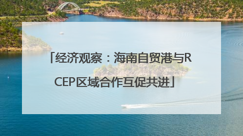 经济观察：海南自贸港与RCEP区域合作互促共进