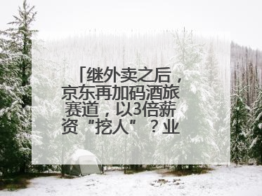继外卖之后，京东再加码酒旅赛道，以3倍薪资“挖人”？业内人士回应
