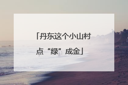 丹东这个小山村点“绿”成金