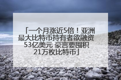一个月涨近5倍！亚洲最大比特币持有者欲融资53亿美元 豪言要囤积21万枚比特币