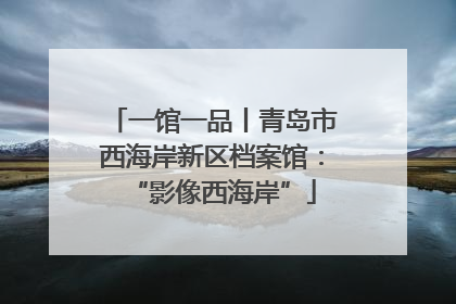 一馆一品丨青岛市西海岸新区档案馆：“影像西海岸”
