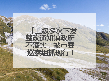 上级多次下发整改通知镇政府不落实，被市委巡察组抓现行！吉林一副镇长受党内警告处分
