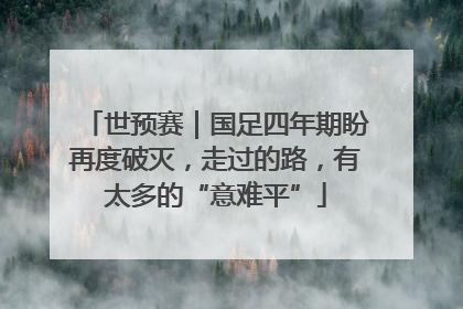 世预赛｜国足四年期盼再度破灭，走过的路，有太多的“意难平”