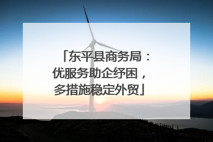 东平县商务局：优服务助企纾困，多措施稳定外贸