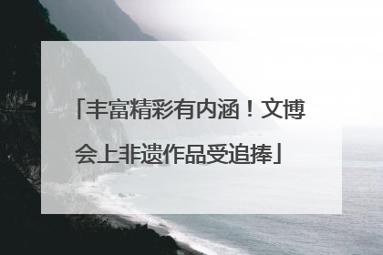 丰富精彩有内涵！文博会上非遗作品受追捧