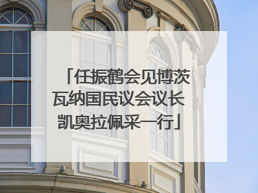 任振鹤会见博茨瓦纳国民议会议长凯奥拉佩采一行