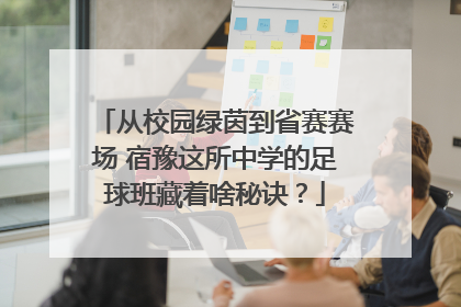 从校园绿茵到省赛赛场 宿豫这所中学的足球班藏着啥秘诀？