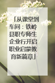 从课堂到车间：铁岭县职专师生企业行开启职业启蒙教育新篇章