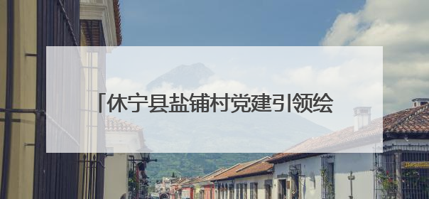休宁县盐铺村党建引领绘就“花开盐铺”新图景