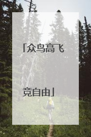 众鸟高飞竞自由