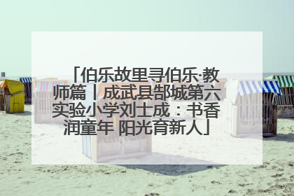 伯乐故里寻伯乐·教师篇丨成武县郜城第六实验小学刘士成：书香润童年 阳光育新人