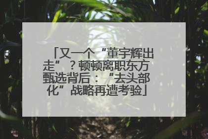 又一个“董宇辉出走”？顿顿离职东方甄选背后：“去头部化”战略再遭考验