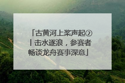 古黄河上桨声起②丨击水逐浪，参赛者畅谈龙舟赛事深意