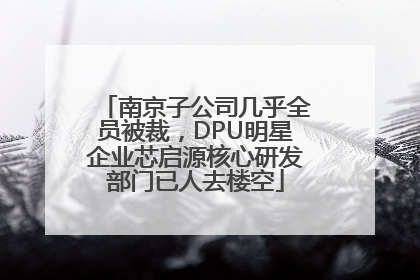 南京子公司几乎全员被裁，DPU明星企业芯启源核心研发部门已人去楼空