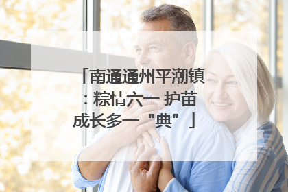 南通通州平潮镇：粽情六一 护苗成长多一“典”