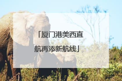 厦门港美西直航再添新航线