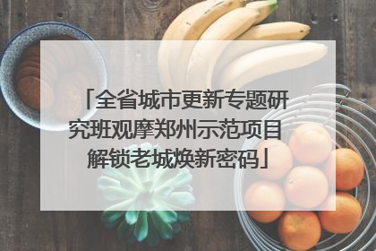 全省城市更新专题研究班观摩郑州示范项目 解锁老城焕新密码