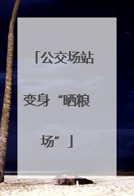 公交场站变身“晒粮场”