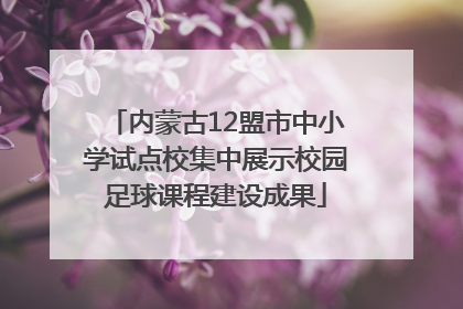 内蒙古12盟市中小学试点校集中展示校园足球课程建设成果