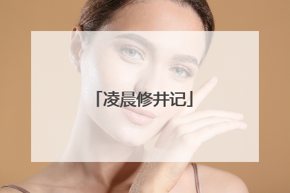 凌晨修井记