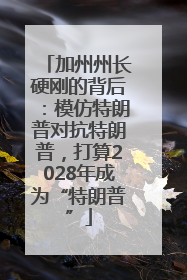 加州州长硬刚的背后：模仿特朗普对抗特朗普，打算2028年成为“特朗普”