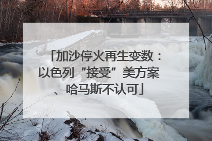 加沙停火再生变数：以色列“接受”美方案、哈马斯不认可