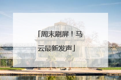 周末刷屏！马云最新发声