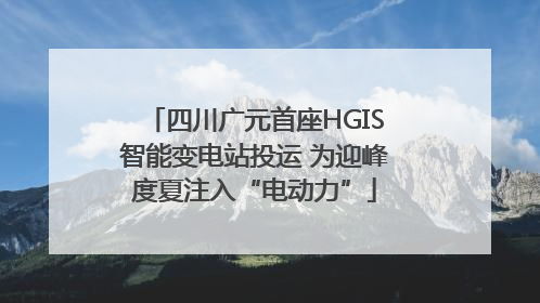 四川广元首座HGIS智能变电站投运 为迎峰度夏注入“电动力”