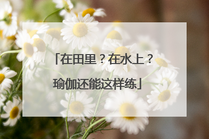 在田里？在水上？瑜伽还能这样练