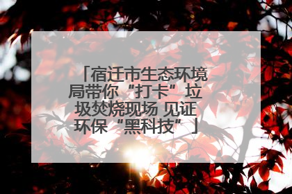 宿迁市生态环境局带你“打卡”垃圾焚烧现场 见证环保“黑科技”