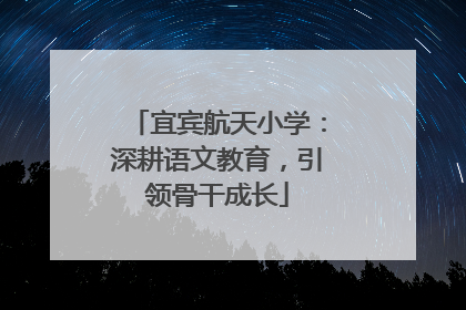 宜宾航天小学：深耕语文教育，引领骨干成长