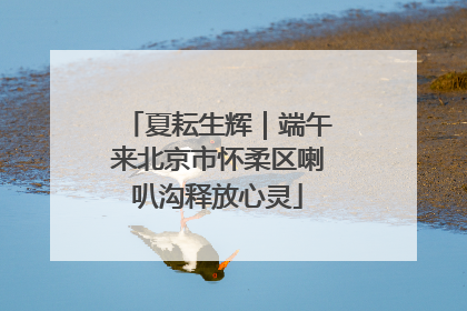 夏耘生辉｜端午来北京市怀柔区喇叭沟释放心灵